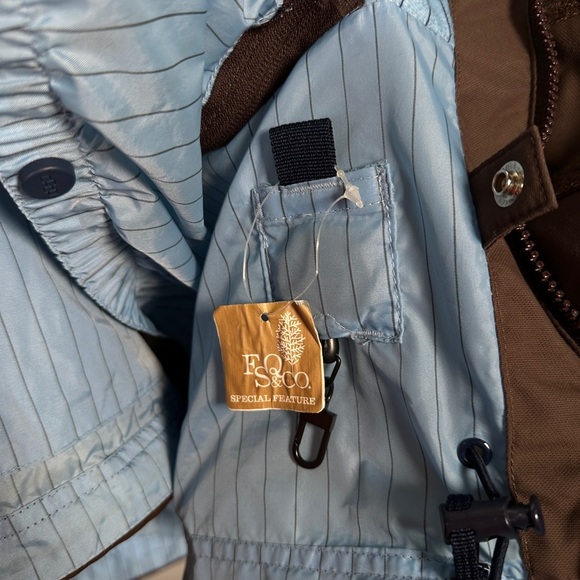 Foursquare snowboard shell jacket performance waterproof stripe Small - Picture 8 of 14